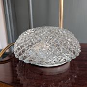 Vintage moulded glass wall light / ceiling light