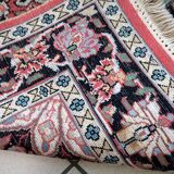 Tapis Tabriz Vintage Fait Main en Laine du Cachemire – 78 x 129 cm