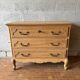 Aero-sandblasted oak chest of drawers