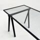 Trestle desk in glass and metal by Rodney Kinsman for Bieffeplast, 80