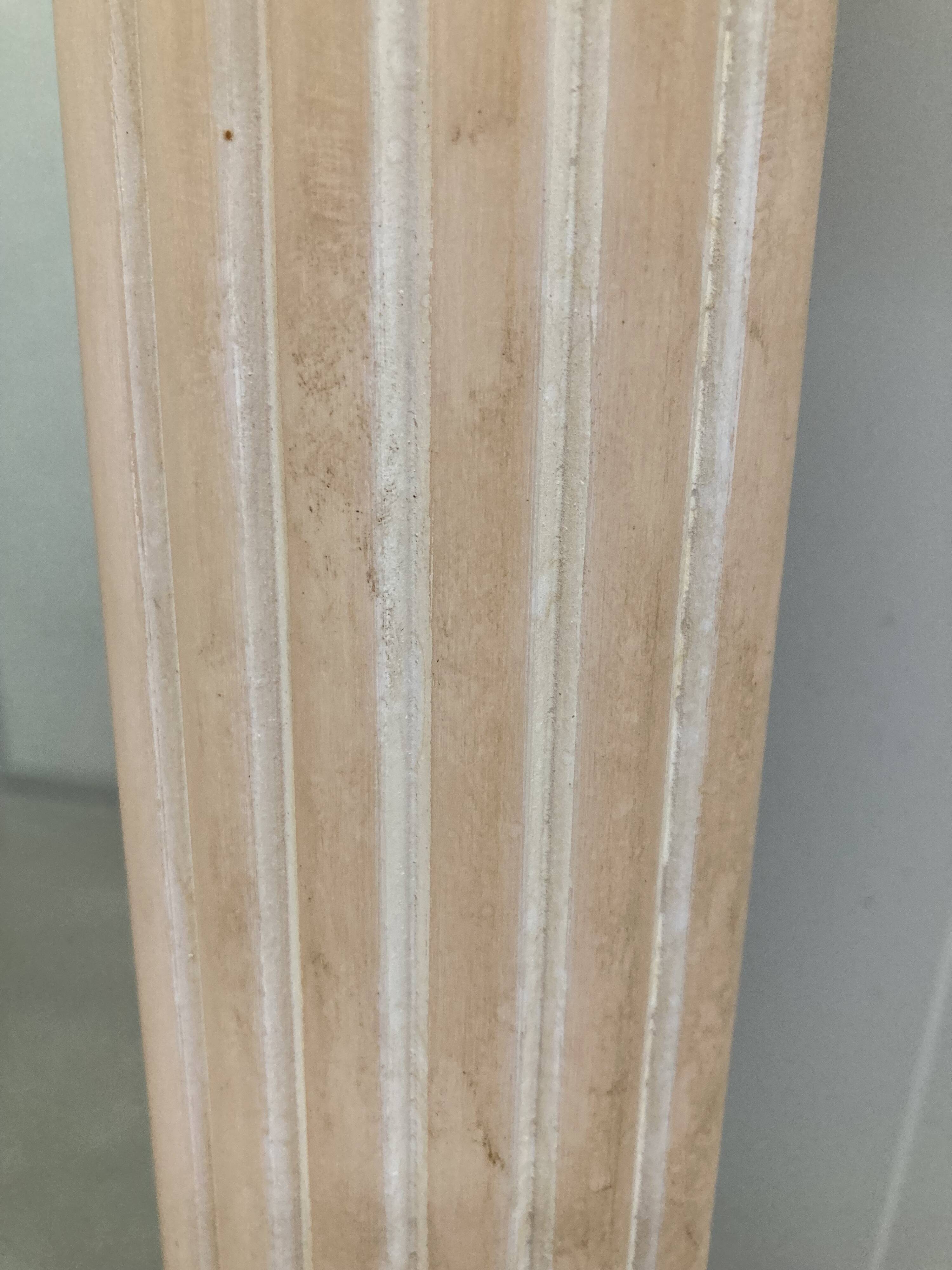 Vintage art deco mirror in salmon colour.