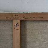 Villa by the seaside in Ramatuelle, oil on canvas signed Picard 1926.