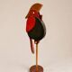 Sculptural wooden piggy bank – Modernist bird – Handmade work from the years