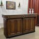 Bar counter in oak, zinc, and white marble from the early 20th century.