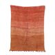 Orange Vintage Moroccan Rug 139 x 190 cm - Berber Rug - Handmade Wool Rug