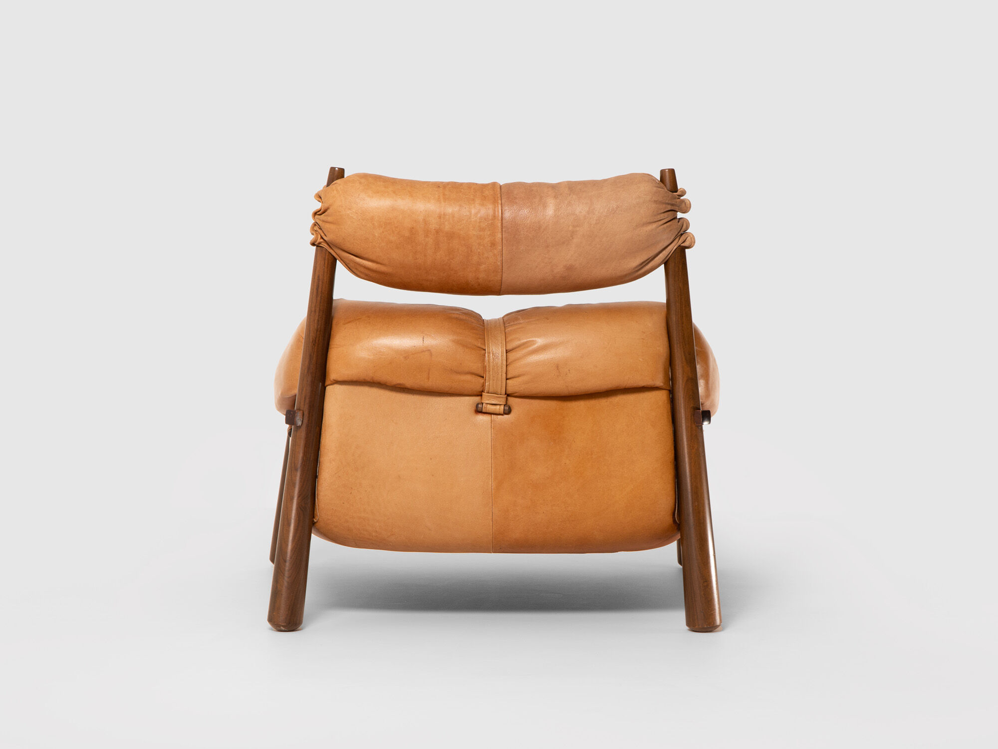Percival Lafer MP-81 rosewood and leather Brazilian lounge chair