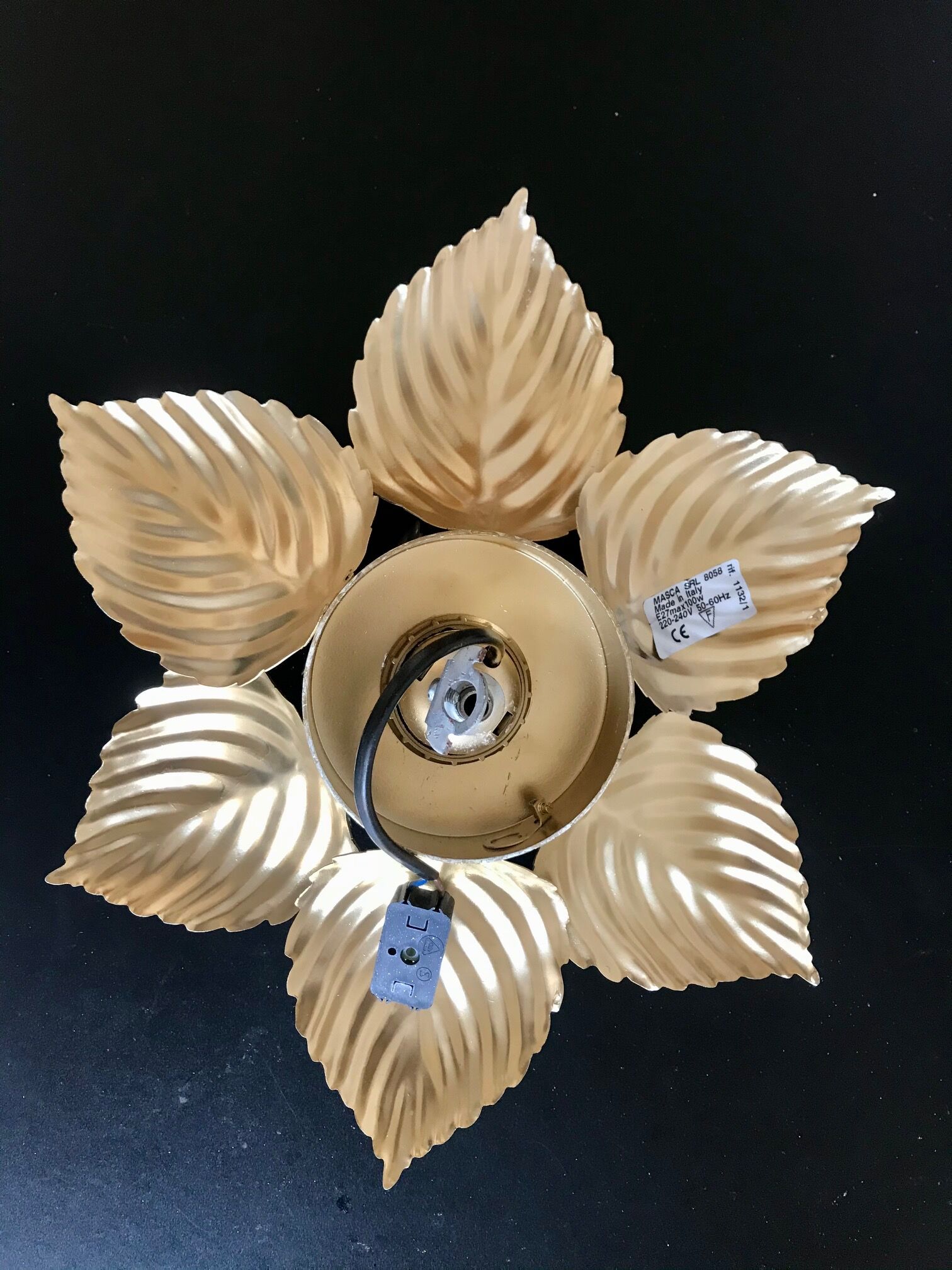 Golden flower Masca sconce