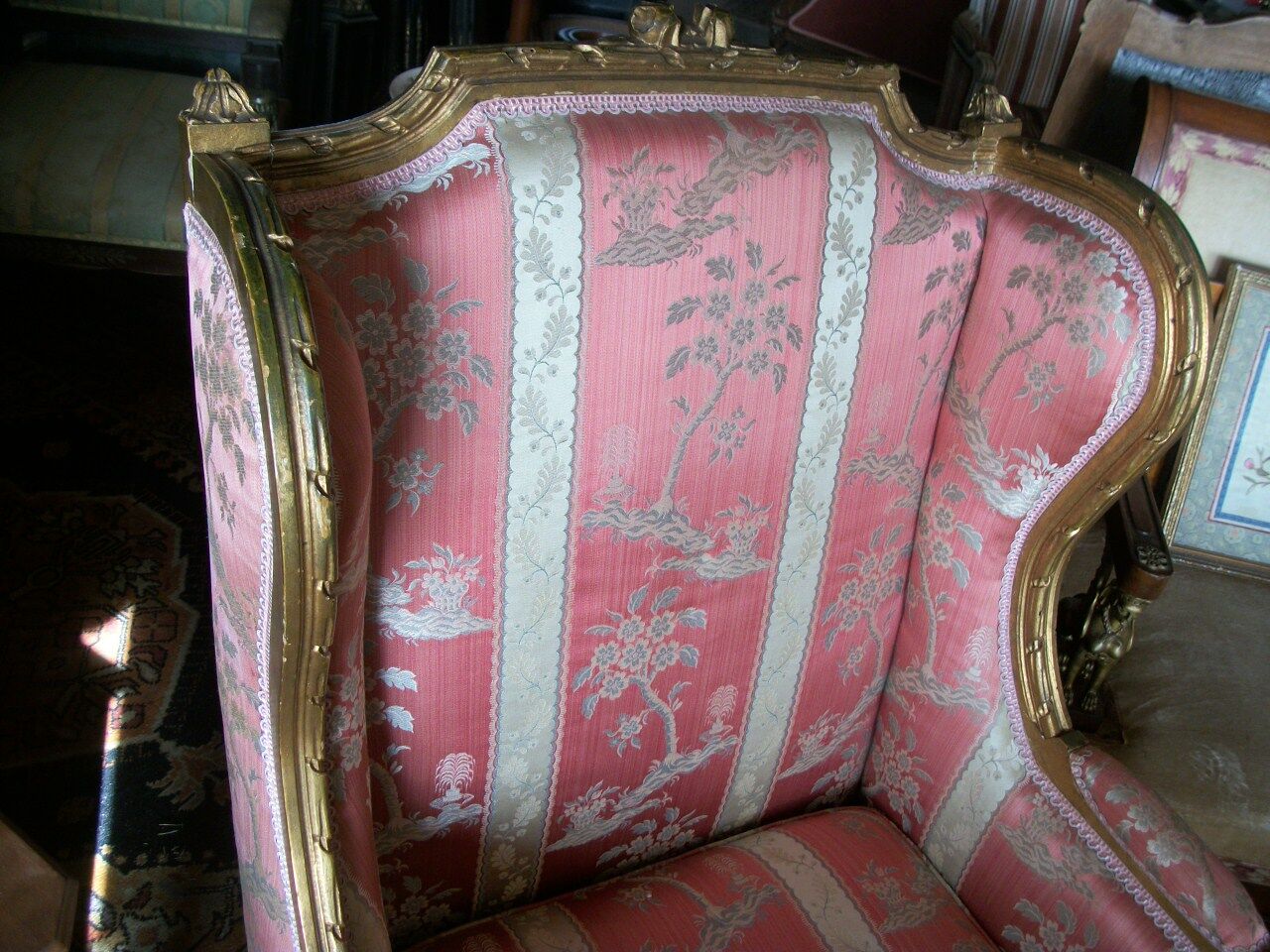 Pair of shepherdess armchairs