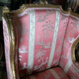 Pair of shepherdess armchairs