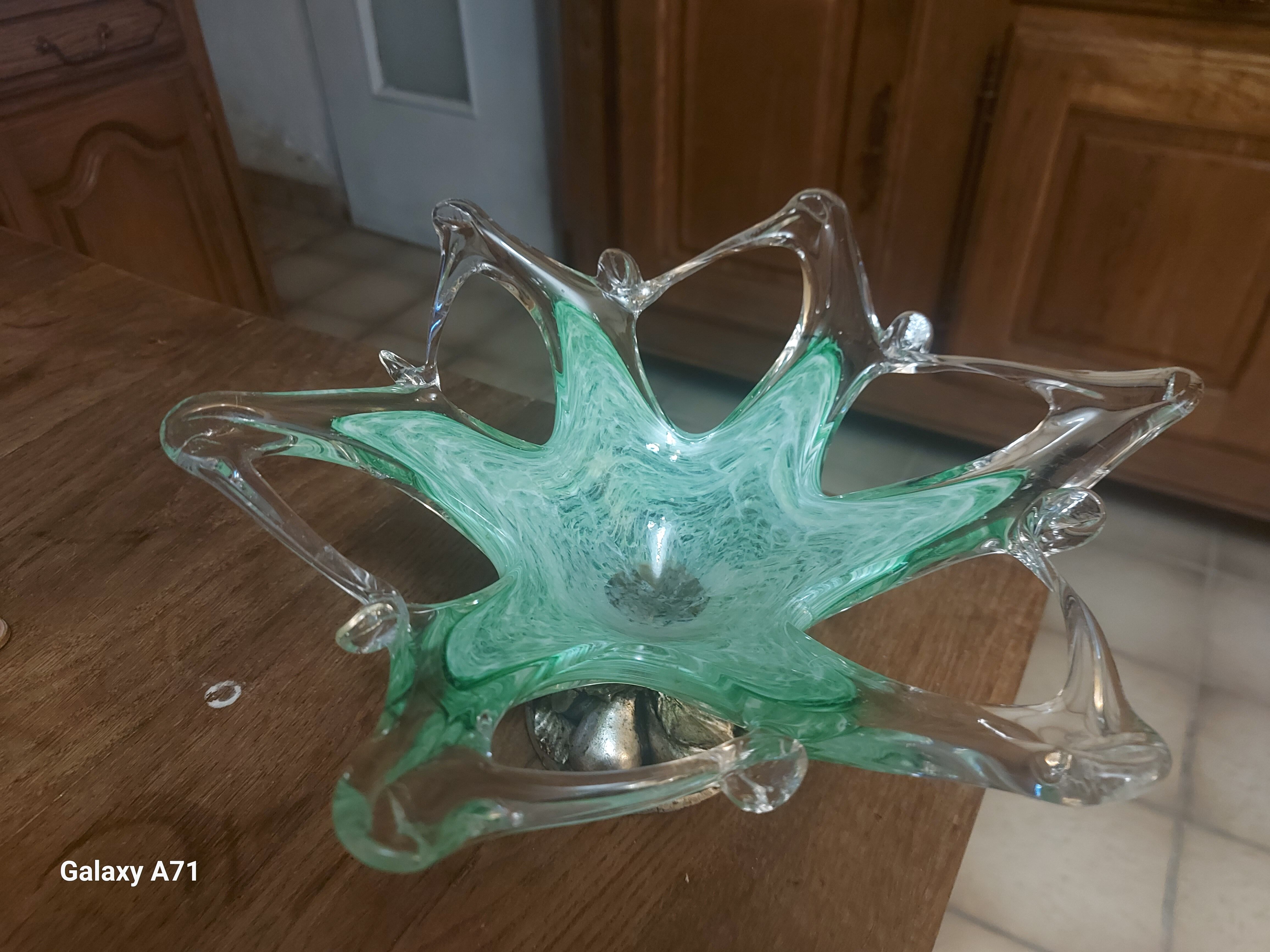 Coupe vintage en verre soufflé Murano