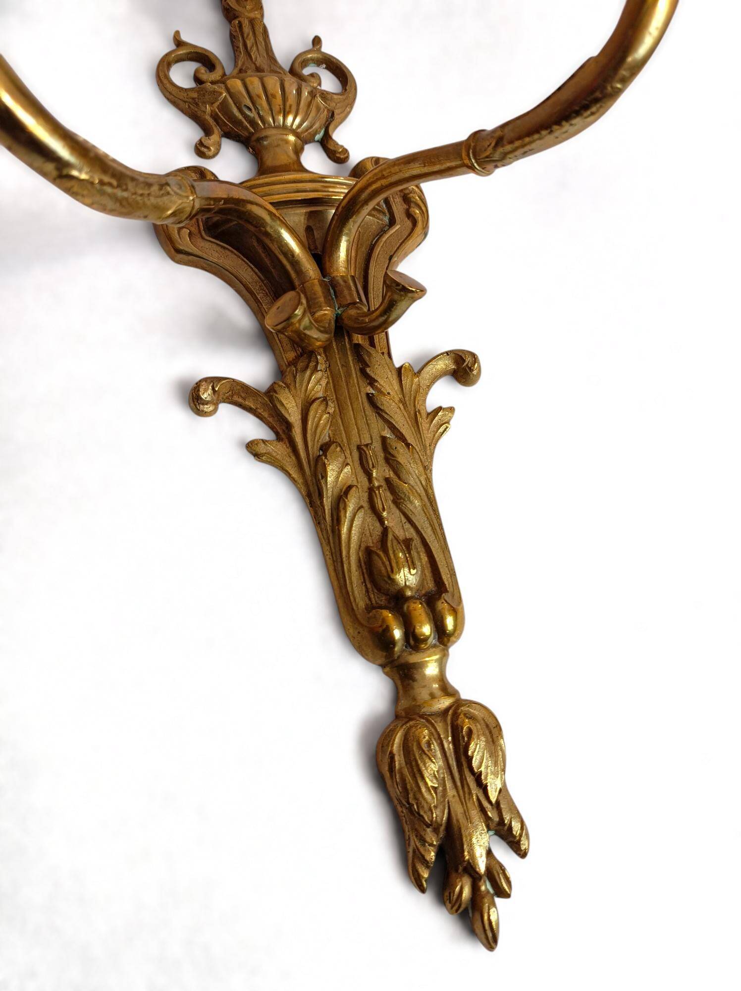 Bronze wall sconces Louis XVI, Belle Époque circa 1880–1910