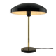 Rare black and gold UFO table lamp by Louis Kalff for Philips.