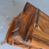 Bahut bar Brutaliste free form in olive tree