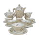 Limoges porcelain tea service, former royal factory.