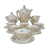 Limoges porcelain tea service, former royal factory.