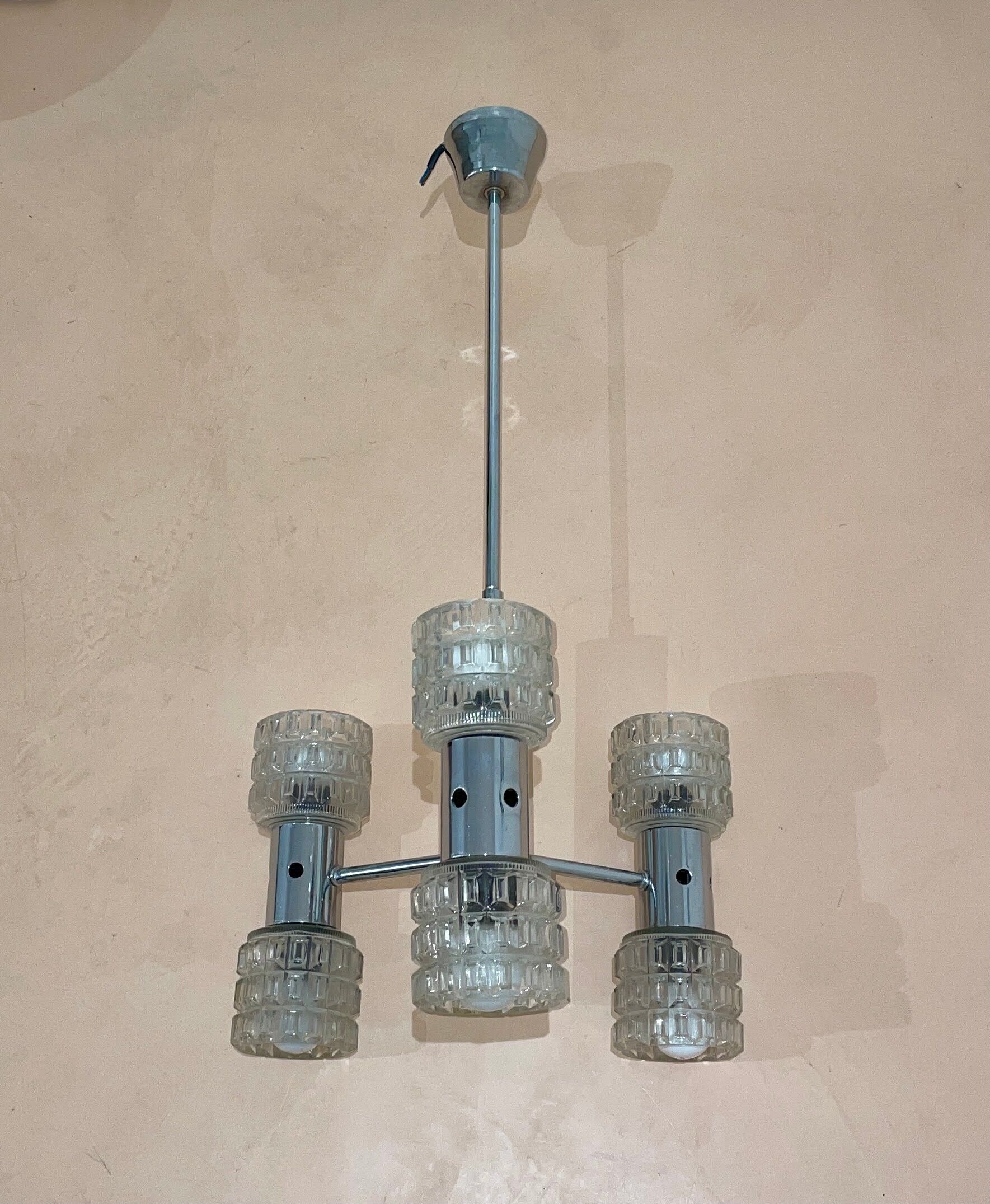 Lustre 70's 6 ampoules