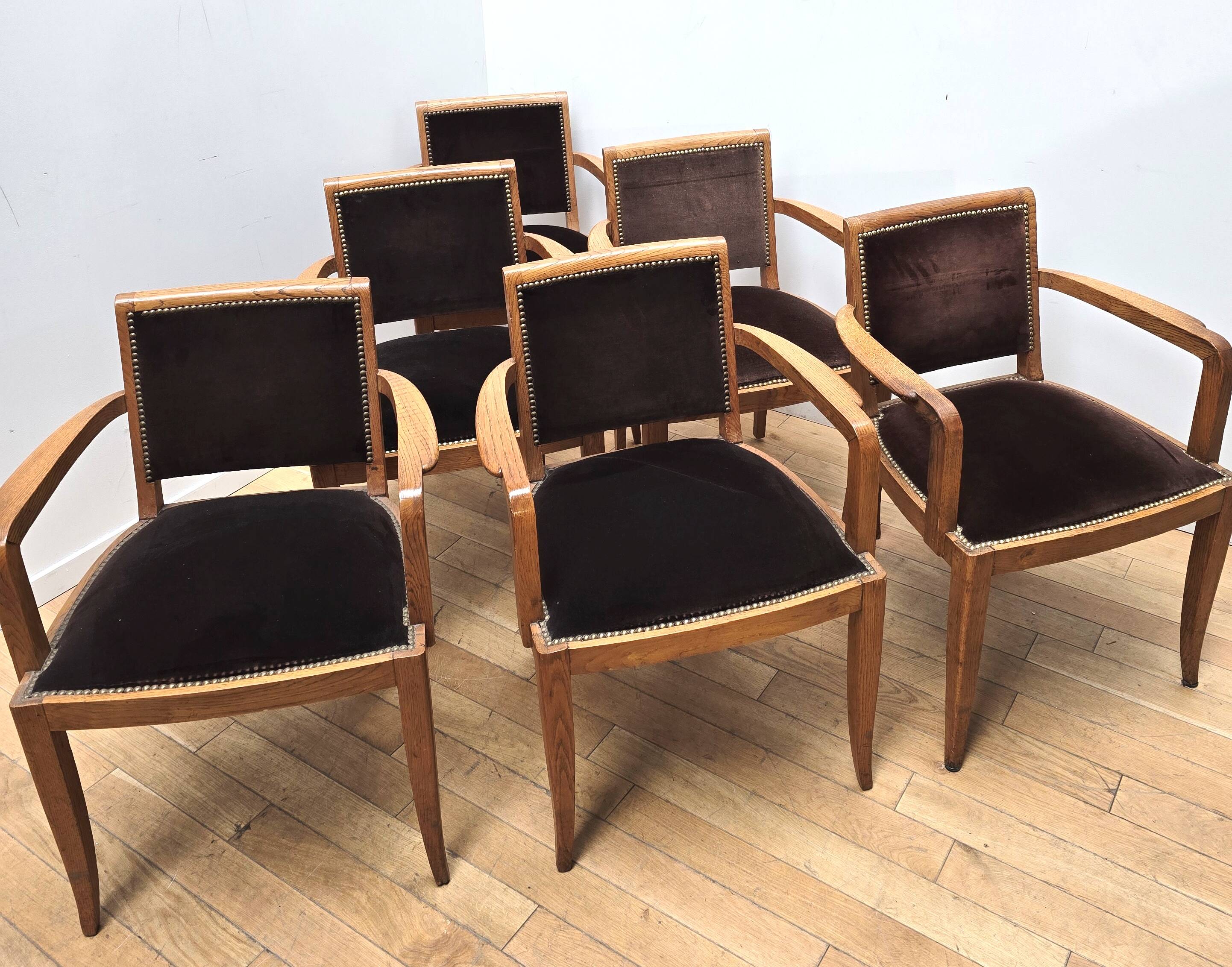 Suite de 6 chaises vintage