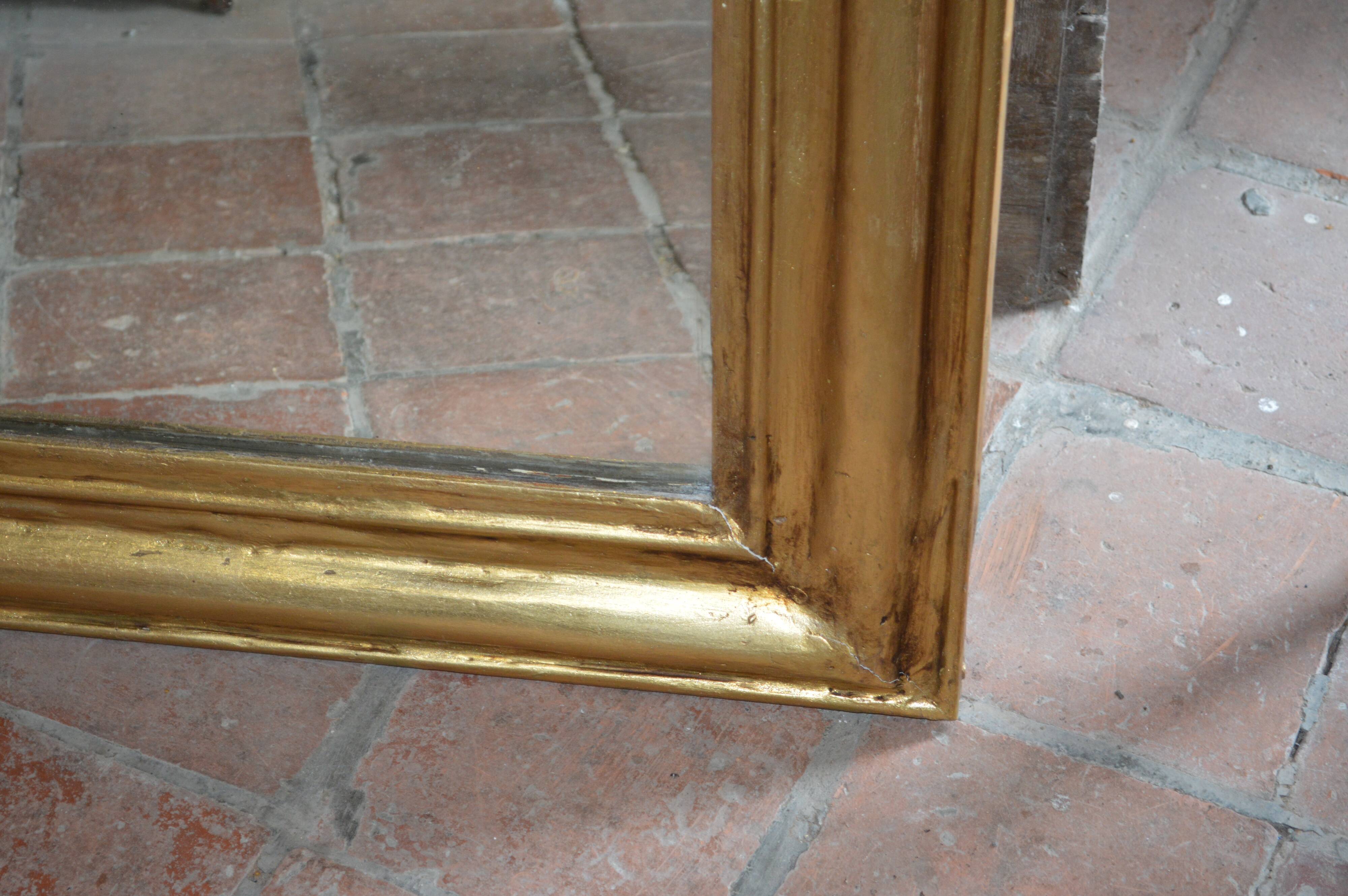 Louis Philippe style gold mirror 77x106cm