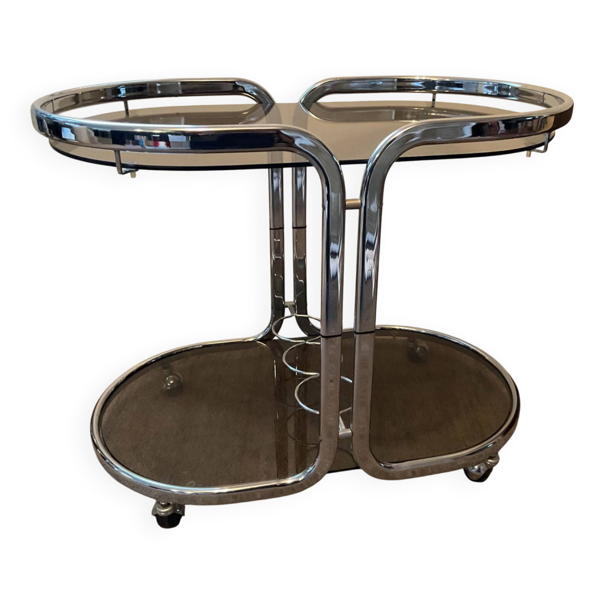 70s bar trolley on wheels