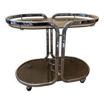 Desserte bar sur roulettes des années 70
