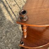 pair of corner wall brackets, Louis-Philippe style, in mahogany.