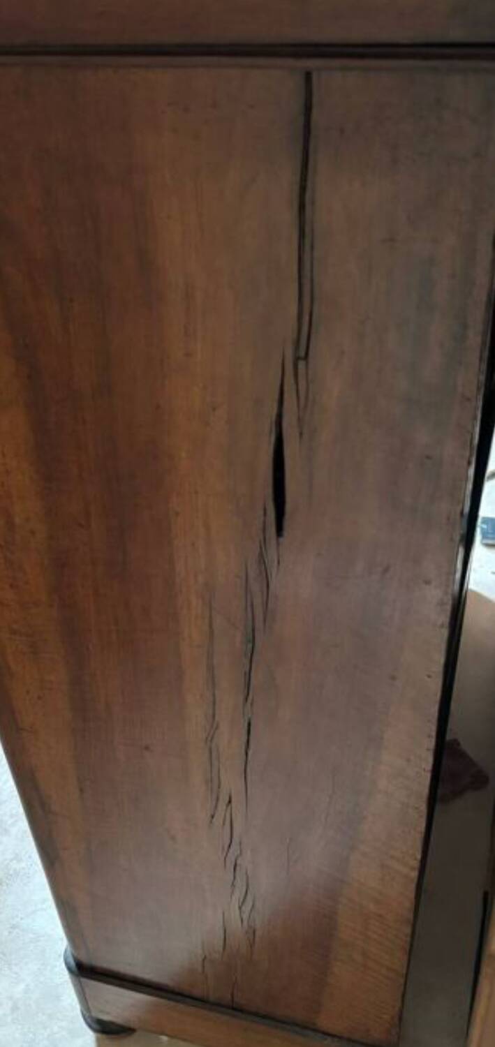 Empire or Louis Philippe period walnut secretary
