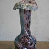 Pink and twisted blue vase