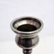 Set of 3 silver metal candle holders