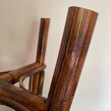 Smoked bamboo stool