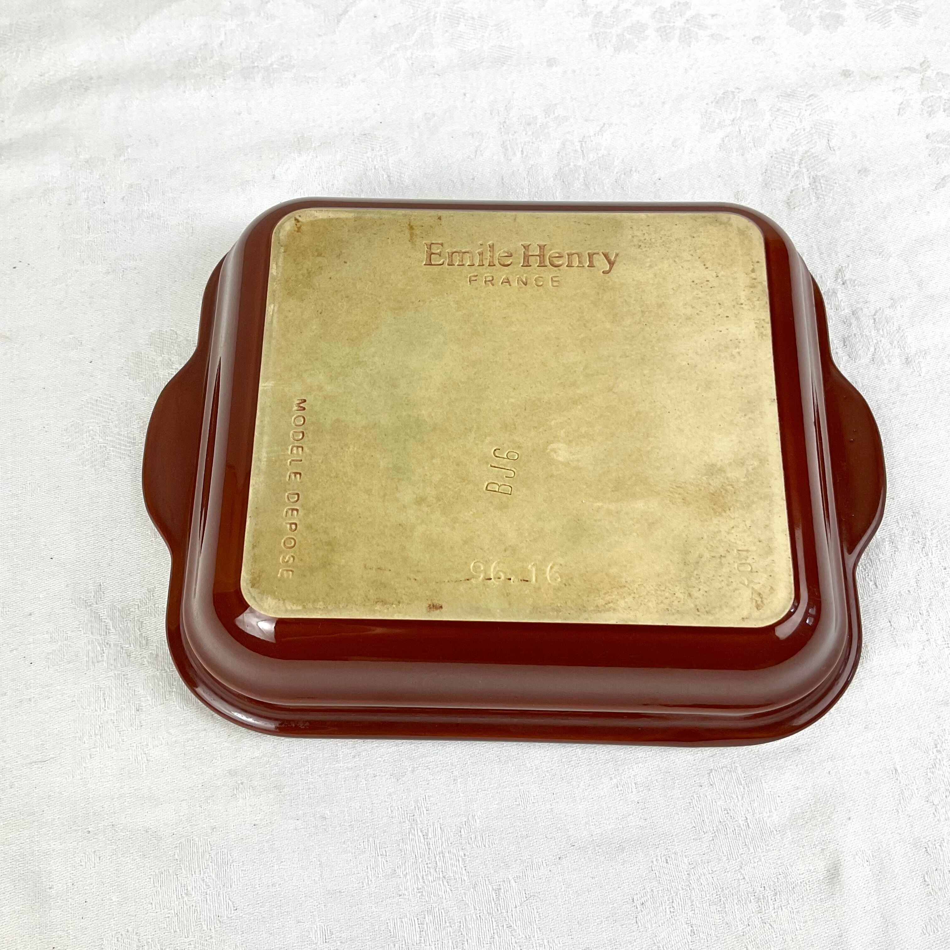 Small oven dish - Emile Henry France, registered model