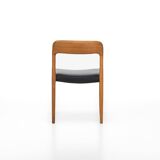 Set of 6 dining chairs by Niels O. Møller, Model 75