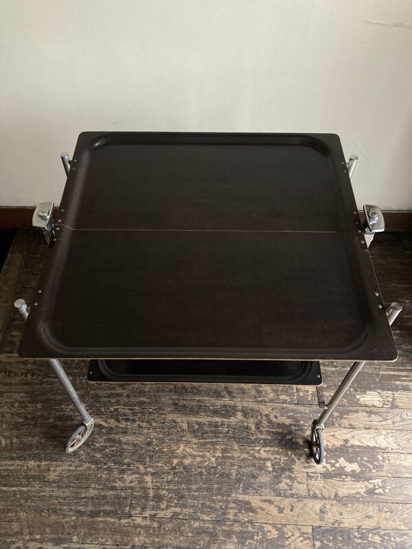 Table de repas desserte pliante Textable de Platex 1970