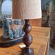 Lampe pied bois