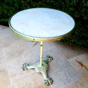 Pair of bistro gueridon late 19th century early 20th