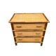 Rattan chest of drawers with 3 drawers
