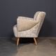 ELEGANT 20thC PAIR OF BOUDOIR SHELL-BACK CHAIRS c.1950
