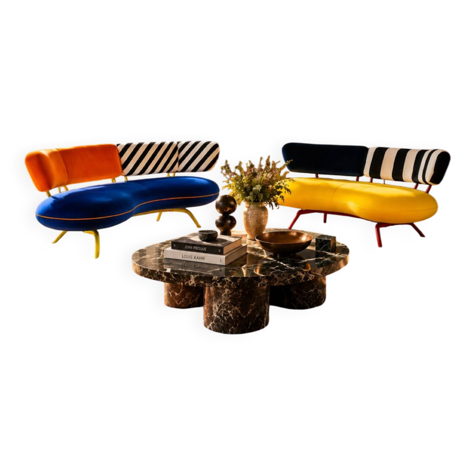 Leolux sofa pair – 1990s