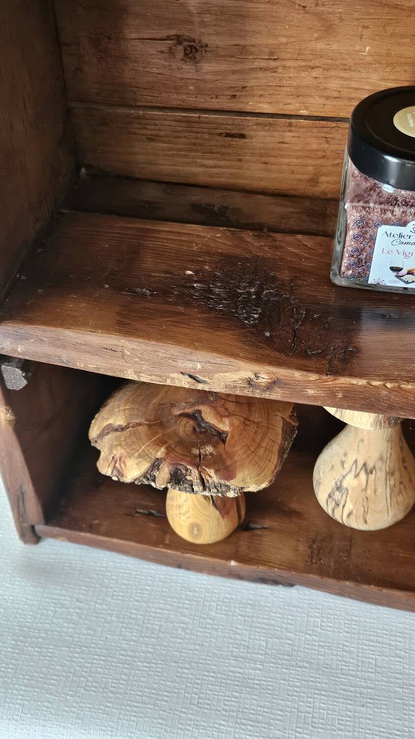 Old country wall shelf