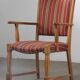 Vintage Danish Brutalist Oak Armchair in the style of Henning Kjærnulf, 1960s