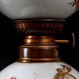 Pair of quinquet in white opaline from Baccarat house early nineteenth century