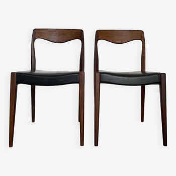 Paire de chaises scandinaves, vers 1960