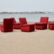 5-seater modular sofa, France, late 1970s.
