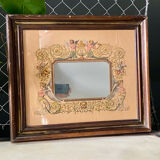 Antique wooden mirror
