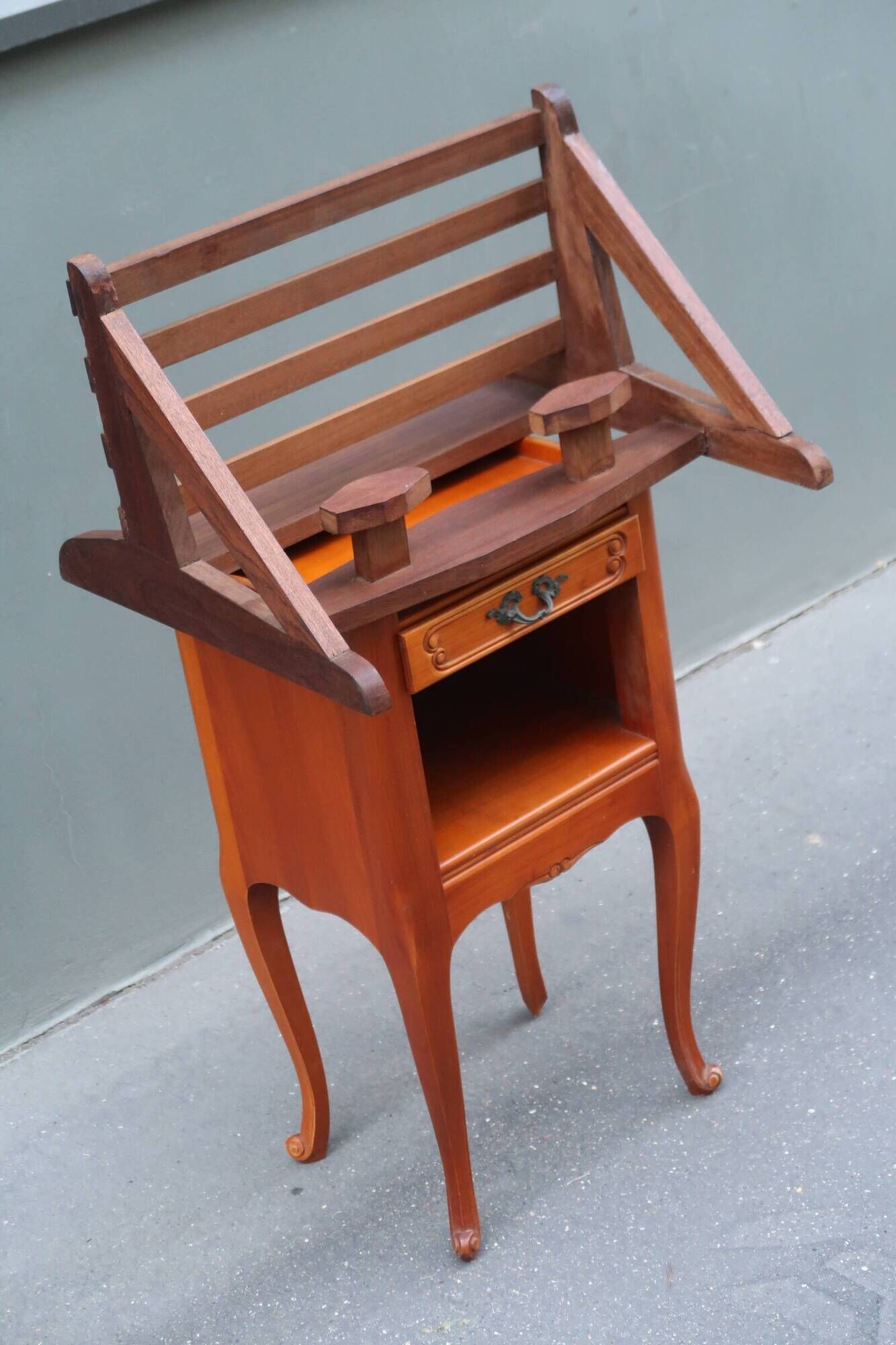1950s wall coat rack in teak