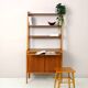 1960s bookcase with pull-out desk