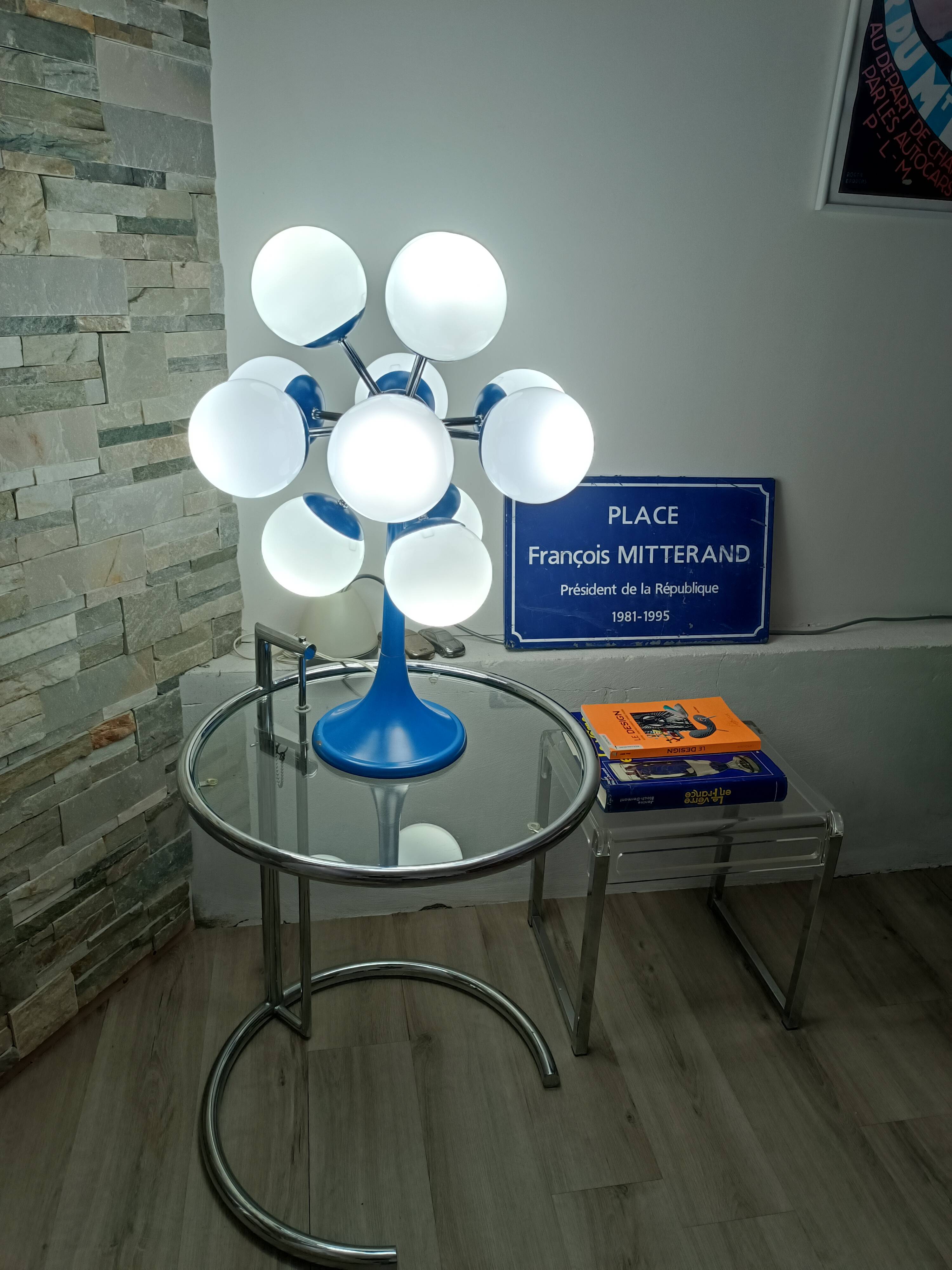 Lampe sputnik space age 12 globes 1970s
