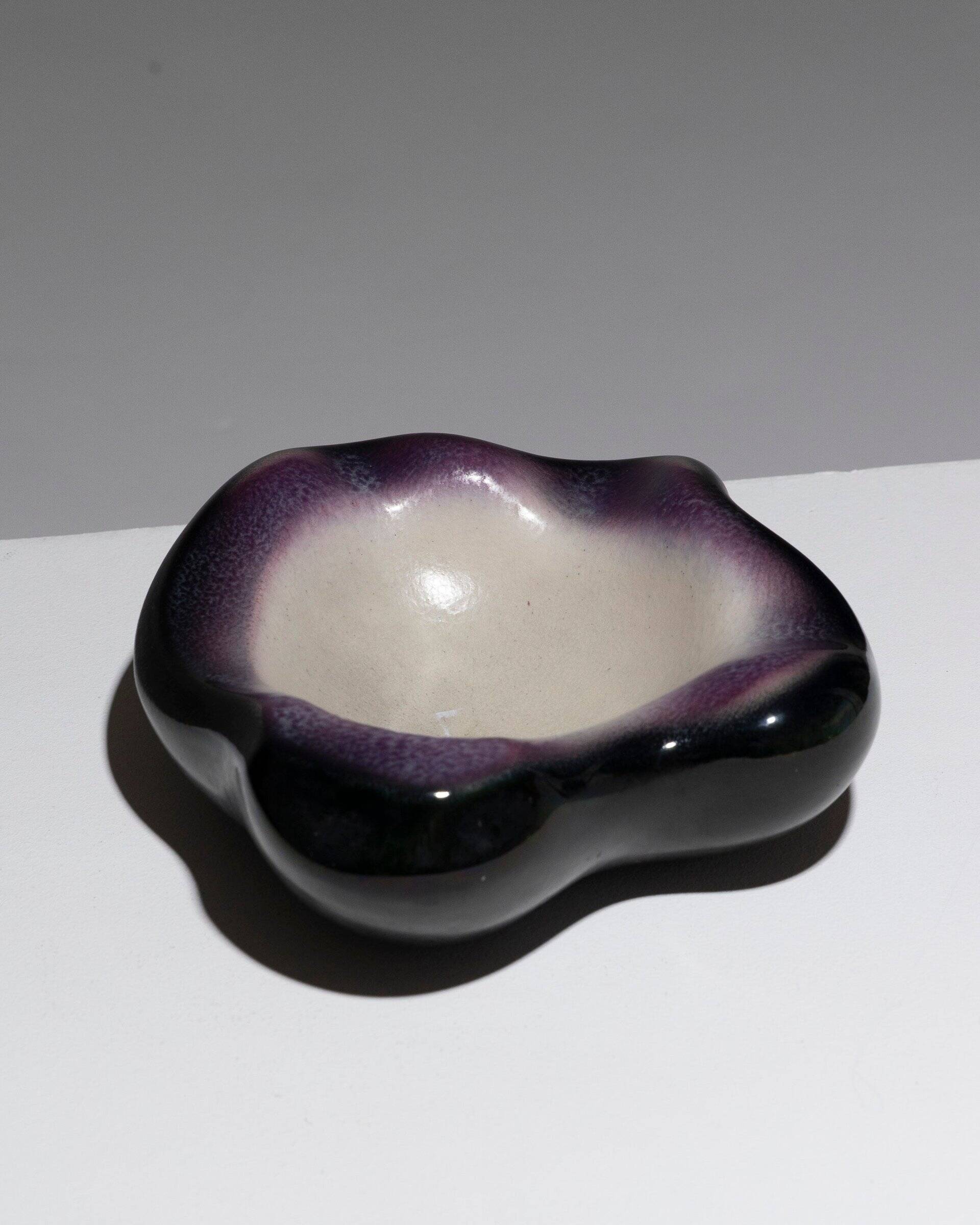 Large earthenware ashtray, pol chambost, 1960s
