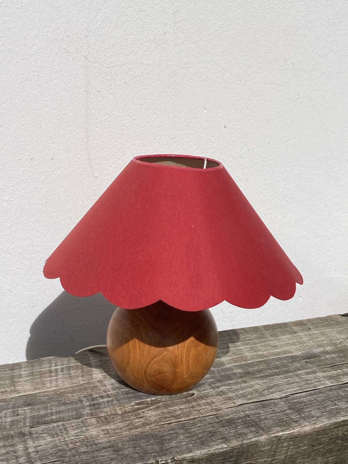 Wooden ball lamp 1980