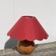 Lampe boule bois 1980