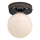 Small wall light ceiling light antique globe opaline glass white 12 cm
